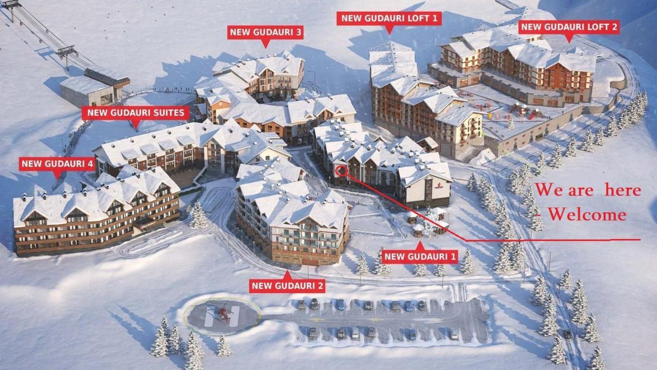 Redco №1 Apartament Gondola Lift Leilighet Gudauri Eksteriør bilde